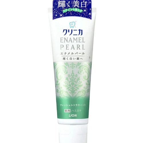 Зубна паста відбілююча Lion Clinica Enamel Pearl апельсин, персик, маракуя, 130 г